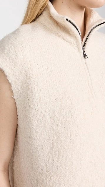 James Perse Half Zip Sweater Vest - Image 5