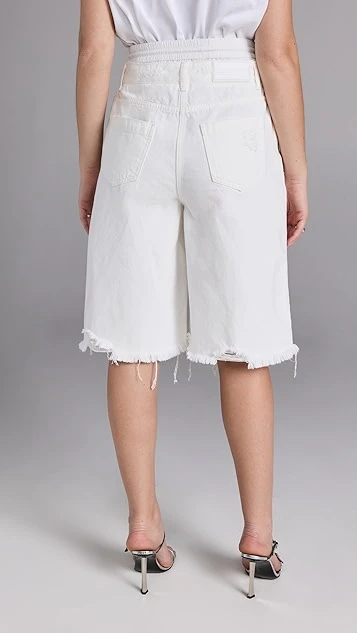 Juun. J Double Waist Denim Bermuda Shorts - Image 2
