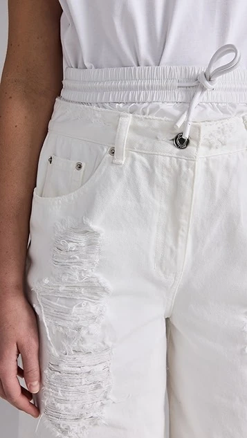 Juun. J Double Waist Denim Bermuda Shorts - Image 5