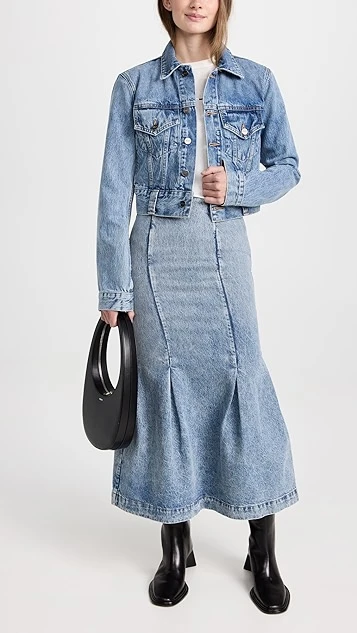 Khaite Levine Denim Skirt - Image 4