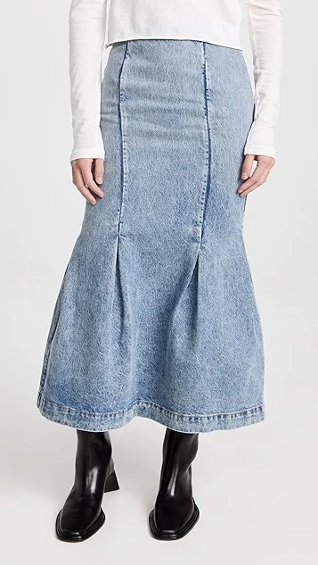 Khaite Levine Denim Skirt - Image 7