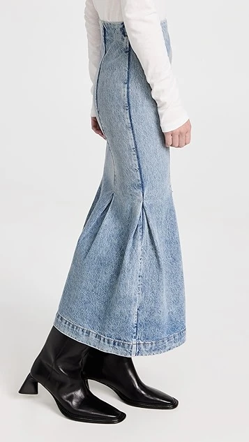 Khaite Levine Denim Skirt - Image 3