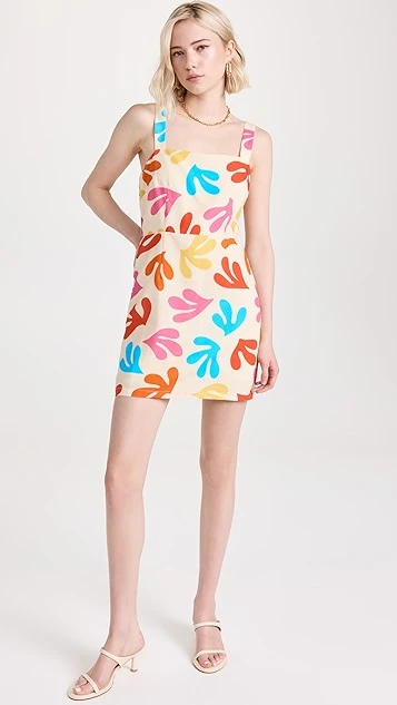 KITRI Ivy Leaf Print Mini Dress - Image 4