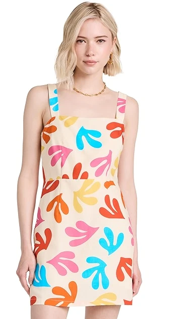 KITRI Ivy Leaf Print Mini Dress - Image 6