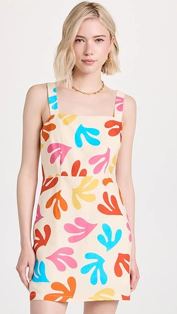KITRI Ivy Leaf Print Mini Dress - Image 7