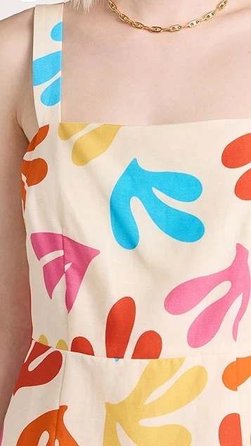 KITRI Ivy Leaf Print Mini Dress - Image 5