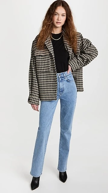 LE JEAN High Rise Sabine Straight Jeans - Image 4