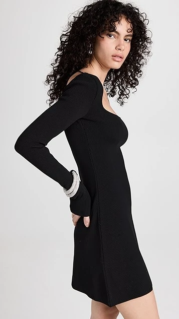 MACH & MACH Olivia Crystal Mini Dress - Image 3