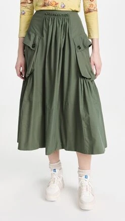 Molly Goddard A Line Skirt With Patch Pockets