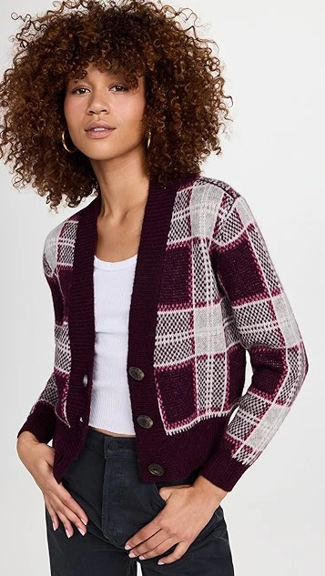 MOTHER The Slim Low Cardigan Crop