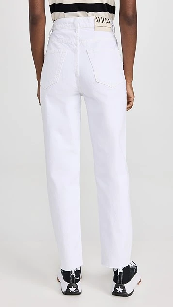 MOTHER High Waisted Double Stack Hover Fray Jeans - Image 2