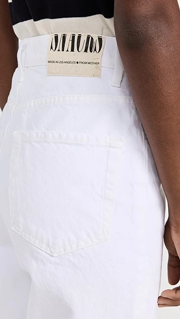 MOTHER High Waisted Double Stack Hover Fray Jeans - Image 5