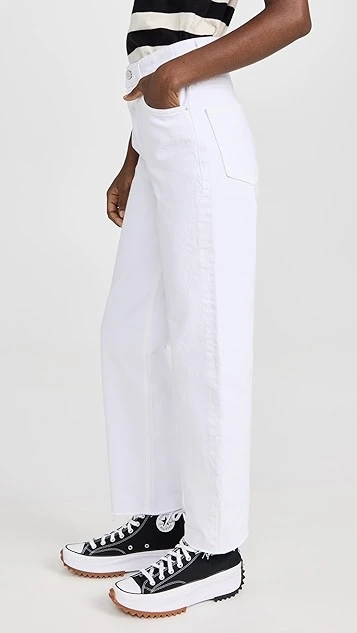 MOTHER High Waisted Double Stack Hover Fray Jeans - Image 3