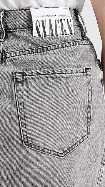 MOTHER High Waisted Wedge Micro Skirt - Image 5