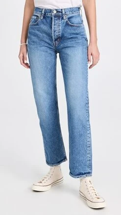 MOUSSY VINTAGE Mv Trenton Wide Straight Jeans