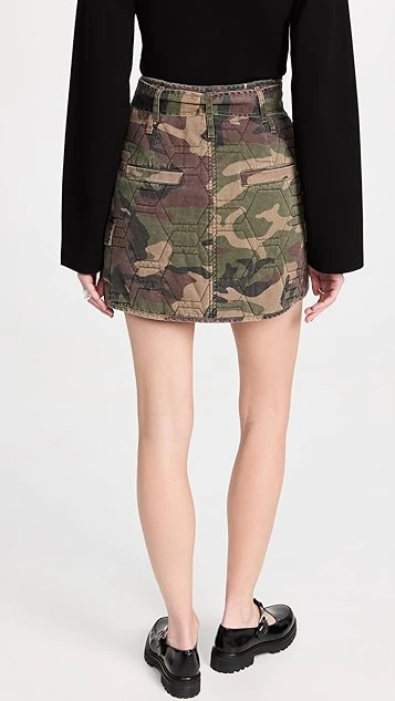 Marissa Webb Katrina Quilted Camo Miniskirt - Image 2