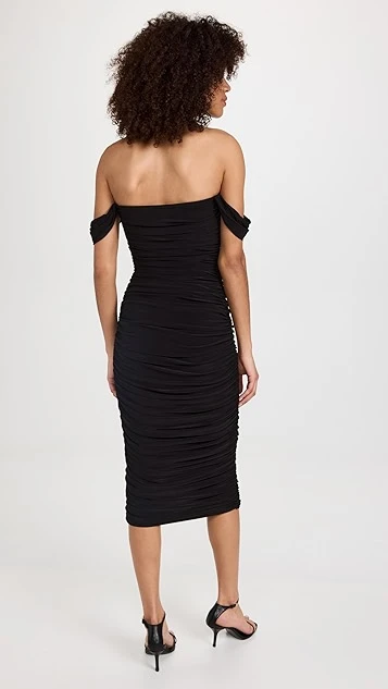 Norma Kamali Walter Dress To Midcalf With Winglet Sleeves - Image 2