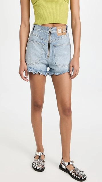 Natasha Zinko Reversible Denim Ragged Shorts - Image 6
