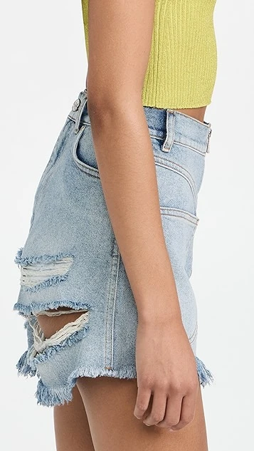 Natasha Zinko Reversible Denim Ragged Shorts - Image 3
