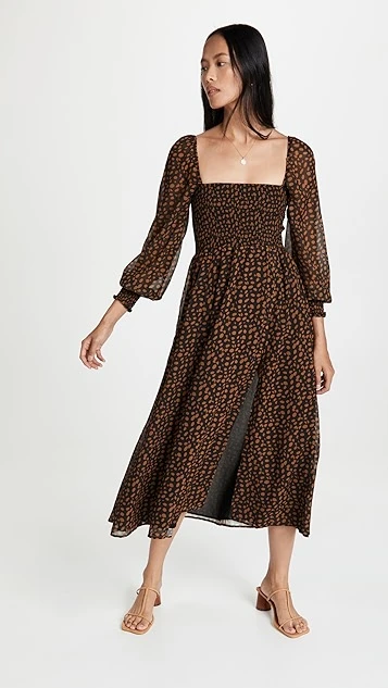 O.p.t Classic Smocked Maxi Dress - Image 4