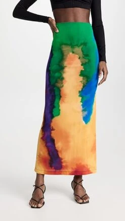 Paco Rabanne Multicolor Long Skirt