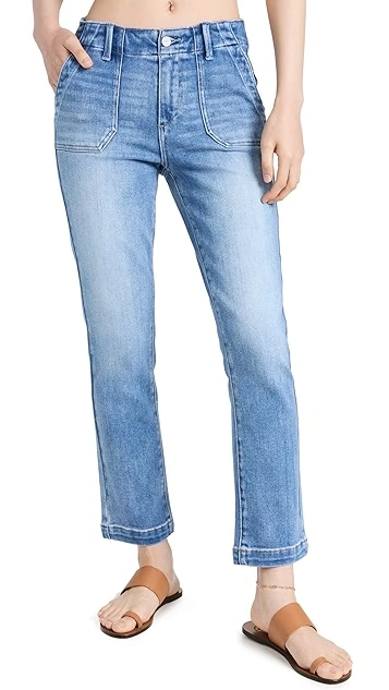 PAIGE Mayslie Straight Ankle Jeans - Image 6