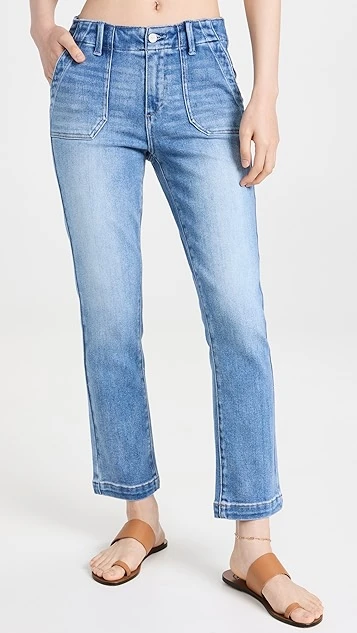 PAIGE Mayslie Straight Ankle Jeans - Image 7