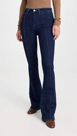 PAIGE High Rise Laurel Canyon With Welt Pockets + Pintucks Joan Jeans