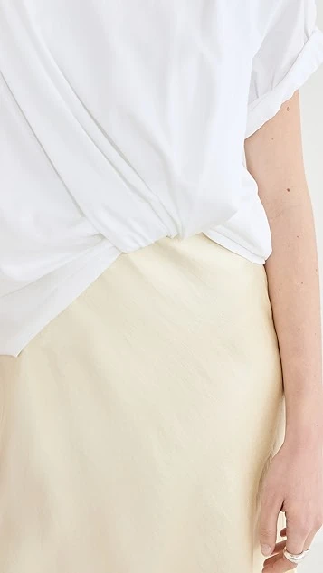 3.1 Phillip Lim Draped T-Shirt Slip Combo Dress - Image 5