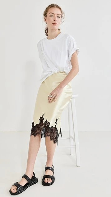 3.1 Phillip Lim Draped T-Shirt Slip Combo Dress - Image 4