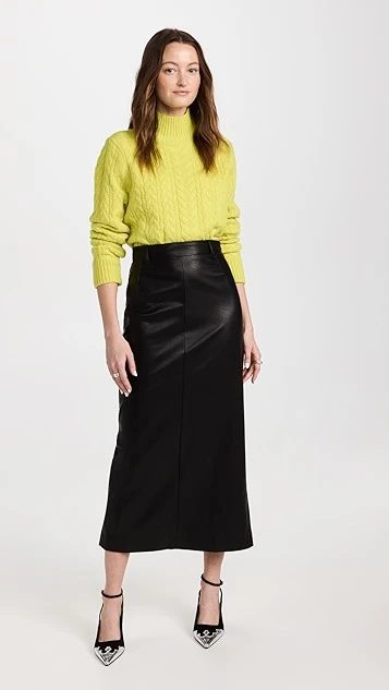 Pixie Market Yve Maxi Faux Leather Skirt - Image 4