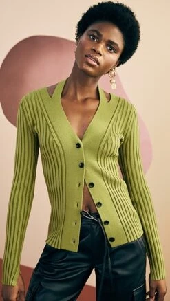 Proenza Schouler White Label Knit Halter Sweater