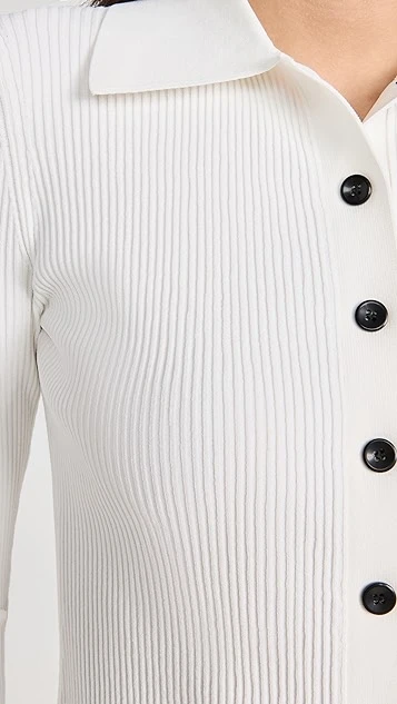 Proenza Schouler White Label Rib Knit Fitted Cardigan - Image 5