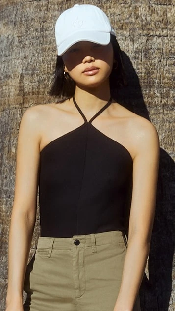 Rag & Bone The Essential Rib Halter Top - Image 2