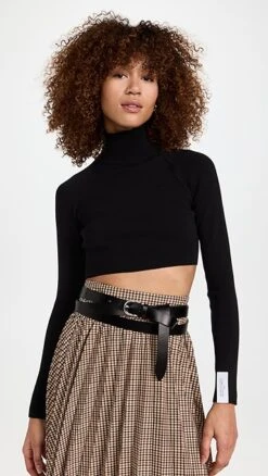 ROKH Back Ribbon Cropped Mask Top