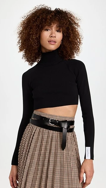 ROKH Back Ribbon Cropped Mask Top