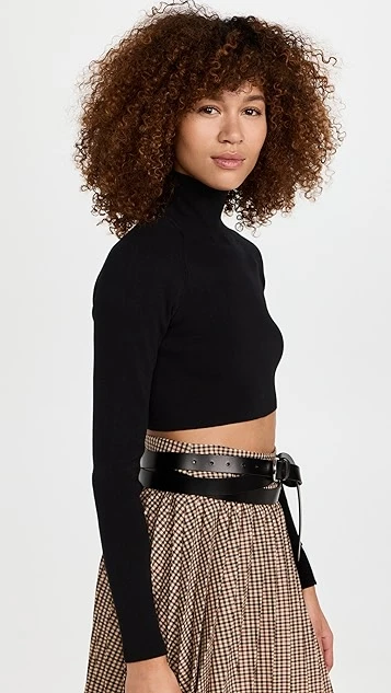 ROKH Back Ribbon Cropped Mask Top - Image 3