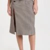 ROKH Button Detailed Midi Skirt
