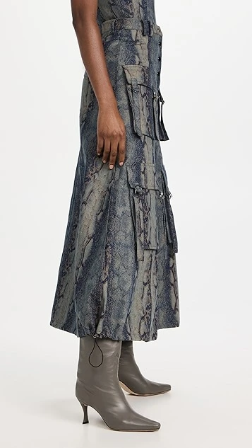 ROKH Long Multipocket Utility Skirt - Image 3