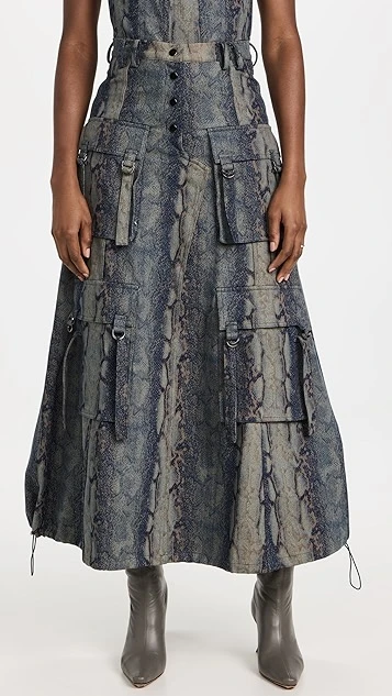 ROKH Long Multipocket Utility Skirt - Image 7