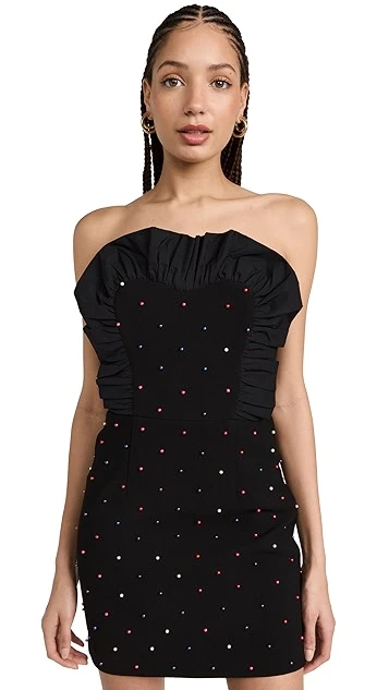 Rebecca Vallance Pollock Strapless Mini Dress - Image 6