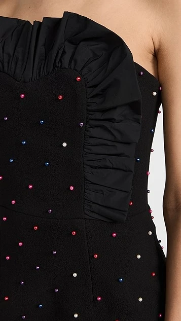 Rebecca Vallance Pollock Strapless Mini Dress - Image 5