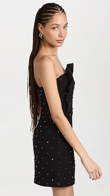 Rebecca Vallance Pollock Strapless Mini Dress - Image 3