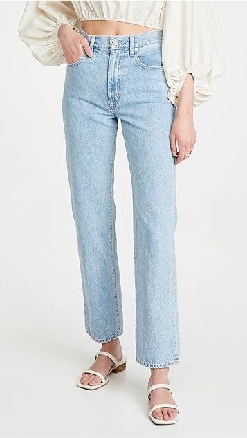 SLVRLAKE London High Rise Straight Jeans