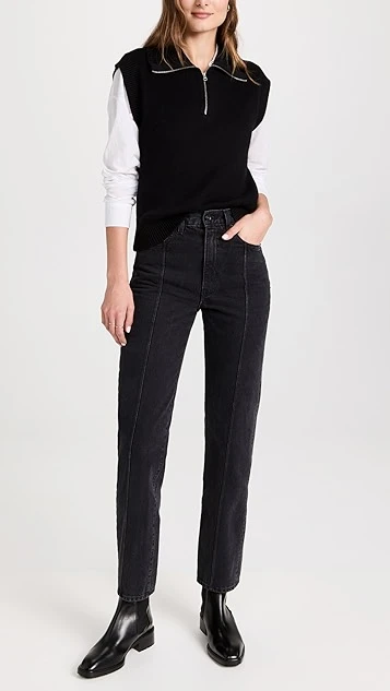 SLVRLAKE London Pintuck Jeans - Image 4