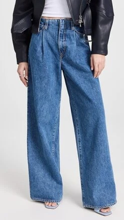 SLVRLAKE Taylor Wide Pleated Jeans