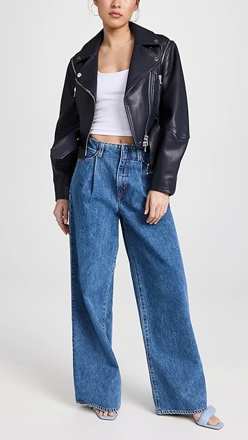 SLVRLAKE Taylor Wide Pleated Jeans - Image 4