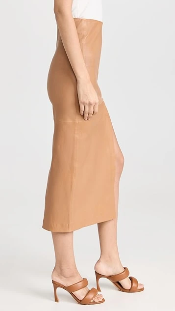 SPRWMN Tube Skirt With Front Slit - Image 3