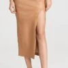 SPRWMN Tube Skirt With Front Slit