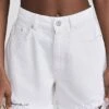 Stella McCartney White Distressed Denim Shorts